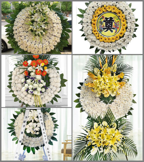 安徽阜阳市颍上县半岗镇戴家湖村花圈速递